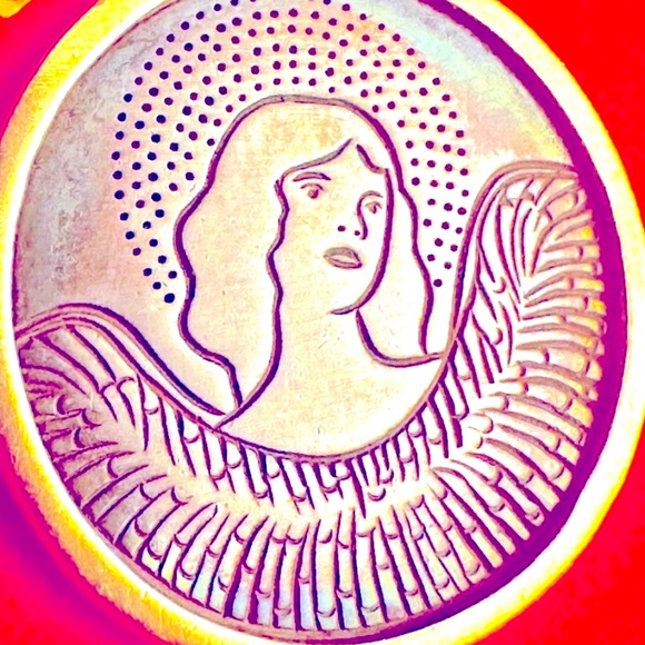 WOW POSHMARK - Authentic Me & Ro 10K Gold & Sterling Angel Charm Necklace - Picture 1 of 15